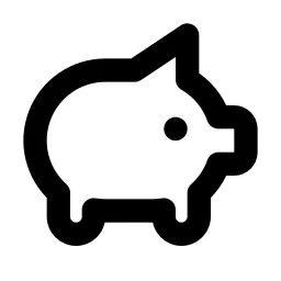 Pig Line Icon