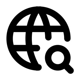 World Search Line Icon