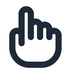 Hand Pointer 2 Line Icon