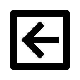 Arrow Left Box Line Icon