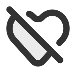 Heart Off Duotone Icon