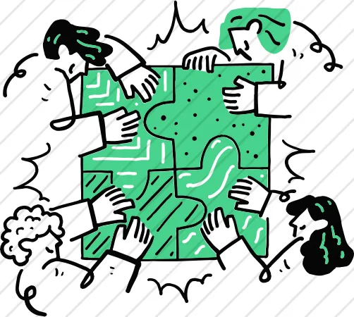 Team Solving Puzzle