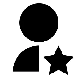 User Star Fill Icon