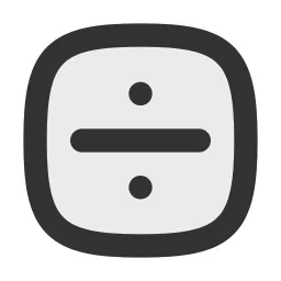 Divide Square Duotone Icon