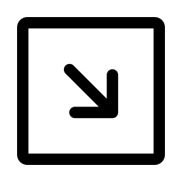 Arrow Down Right Square Icon