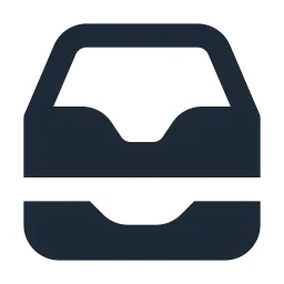 Inbox All Solid Icon
