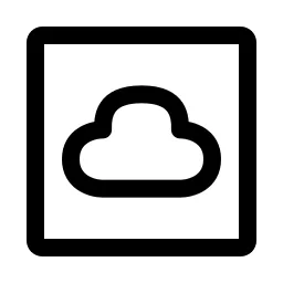 Cloud Square Icon