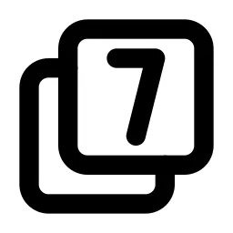 Box Multiple 7 Line Icon