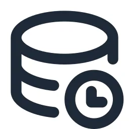 Data Clock Line Icon