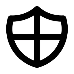 Shield Checkered Line Icon