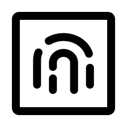 Fingerprint Square Icon