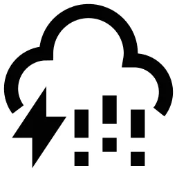Lightening Cloud Rain Icon