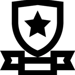 Shield Star Banner Icon