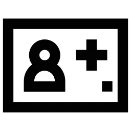 Plus Id Card Icon