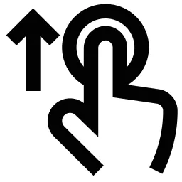 Drag Up Icon