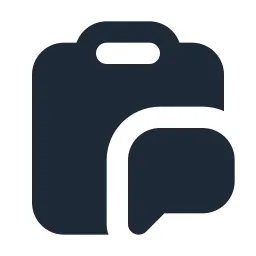 Clipboard Chat Solid Icon