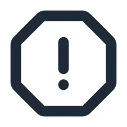 Alert Octagon Line Icon