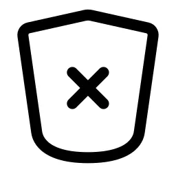 Shield Xmark Icon