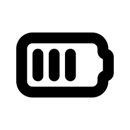 Battery 3 Line Icon
