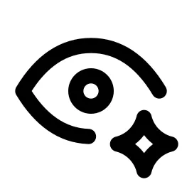 Eye Spark Line Icon