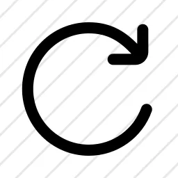 Arrow Rotate Clockwise Rotate Right Icon