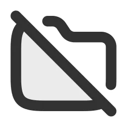 Folder Off Duotone Icon