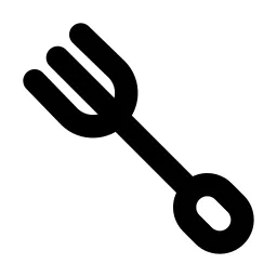 Grill Fork Line Icon