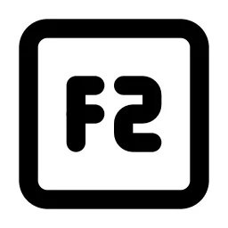 Square F2 Line Icon