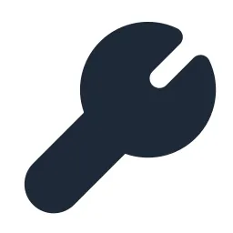 Wrench Solid Icon