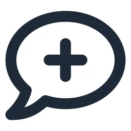 Chat 2 Plus Line Icon