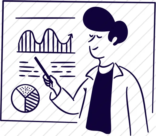 Person with Graph