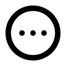 Dots Circle Horizontal Line Icon