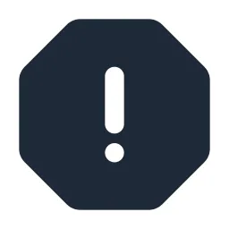 Alert Octagon Solid Icon