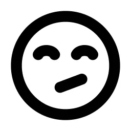 Mood Unamused Line Icon