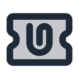 Ticket 2 Attachment Duotone Icon