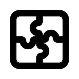 Puzzle 2 Line Icon