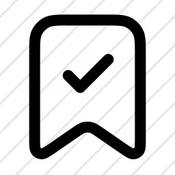 Bookmark Check, Add, Check Icon