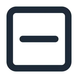 Minus Box Line Icon