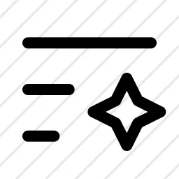 List Sparkle Ai Text Text Generation Icon