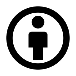 Creative Commons By Line Icon
