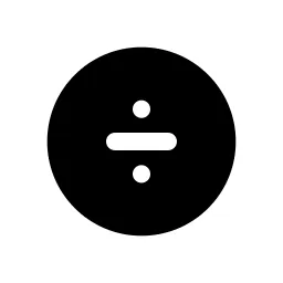 Circle Divide Fill Icon