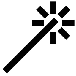 Magic Wand Sparkles Icon