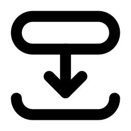Transition Bottom Line Icon