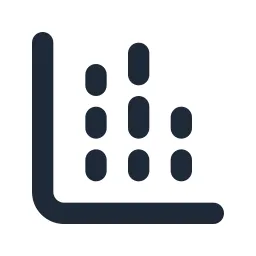 Chart Bar Stacked Solid Icon