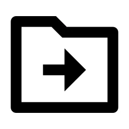 Folder Transfer Line Icon