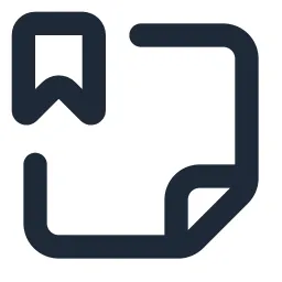 Note Bookmark Line Icon