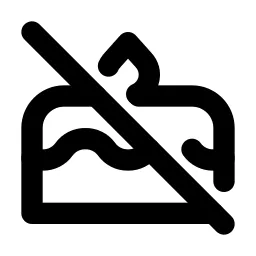 Cake Off Line Icon