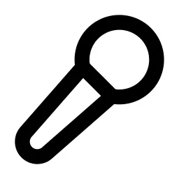 Microphone 2 Line Icon