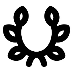 Laurel Wreath Line Icon