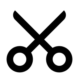 Scissors 2 Line Icon